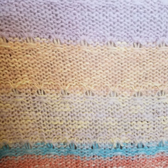 Sundance Sweater Pastel Stripe V-Neck - Picture 6 of 6